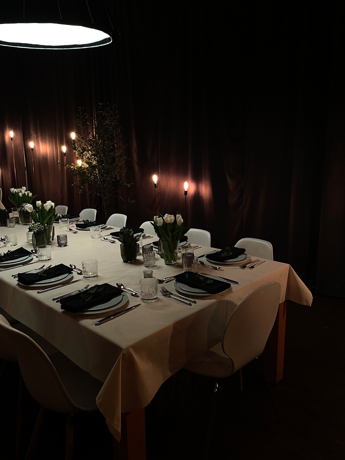 behind the green curtain